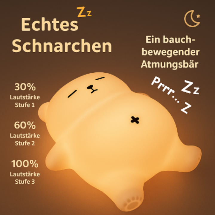 Dreambär™ | Atmende Einschlafhilfe mit Nachtlicht