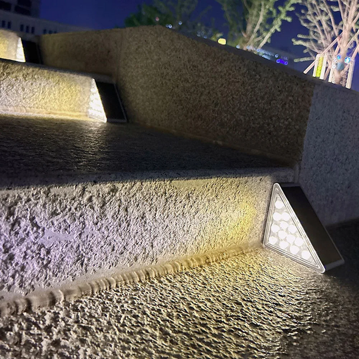 Stepalux™ | LED Solar-Treppenleuchte Weißes Licht