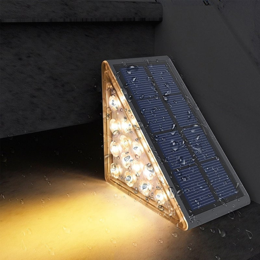 Stepalux™ | LED Solar-Treppenleuchte Warmes Licht