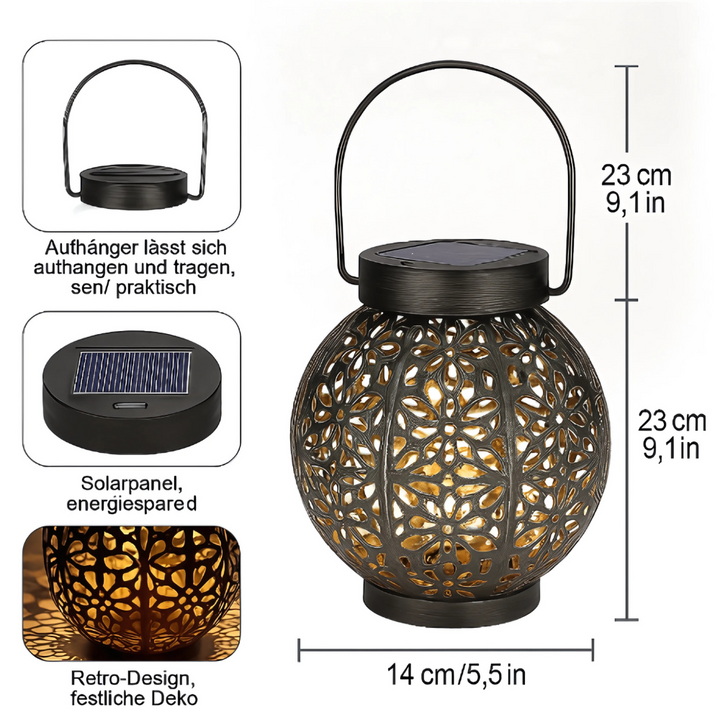 Lunasol™ | LED Solar-Gartenlaterne