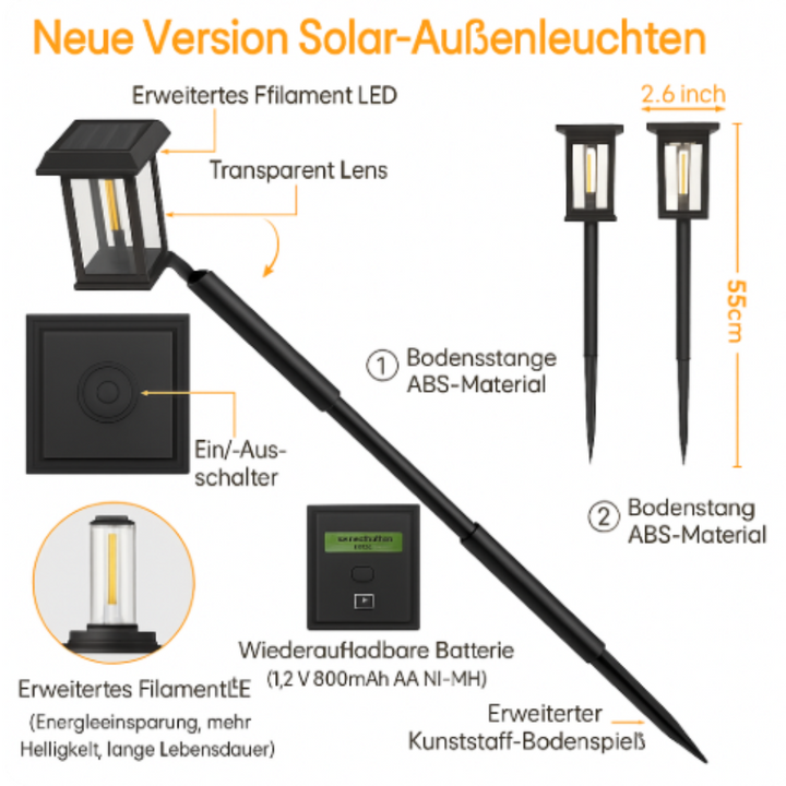 Terrasol™ | LED Solar-Gartenleuchte