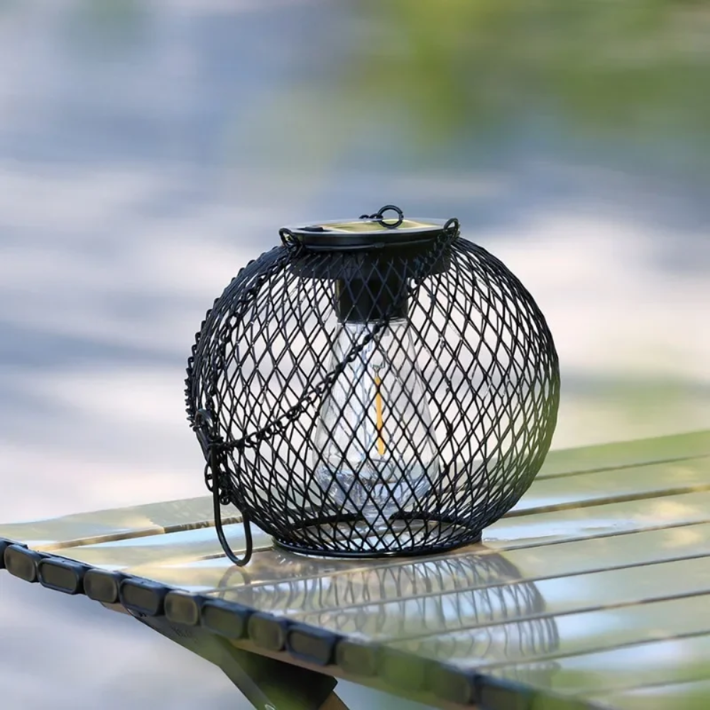 Solunara™ | LED Solar-Gartenlaterne Schwarz