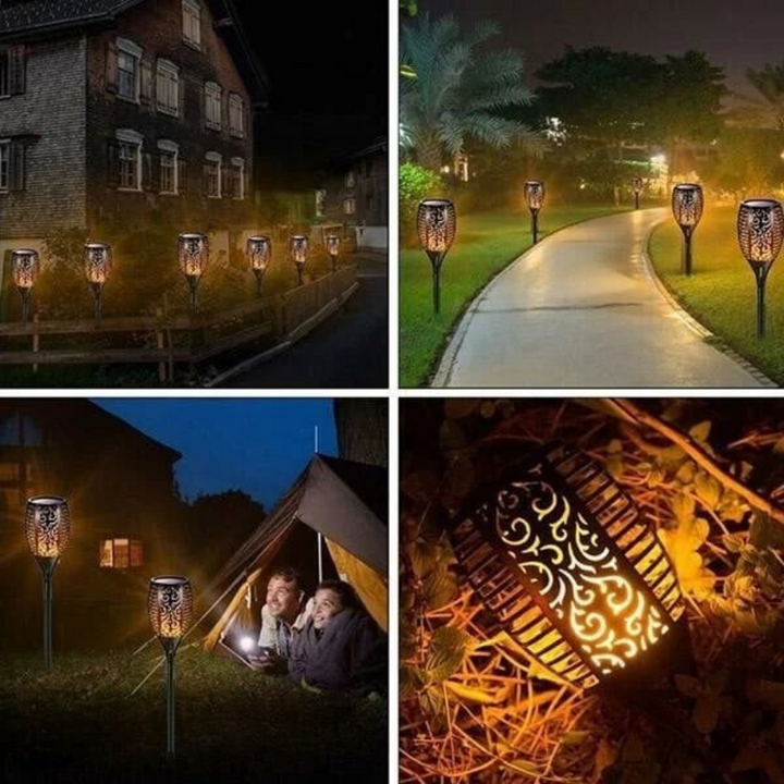 Flarevia™ | Solar-Gartenfackel mit Flammeneffekt