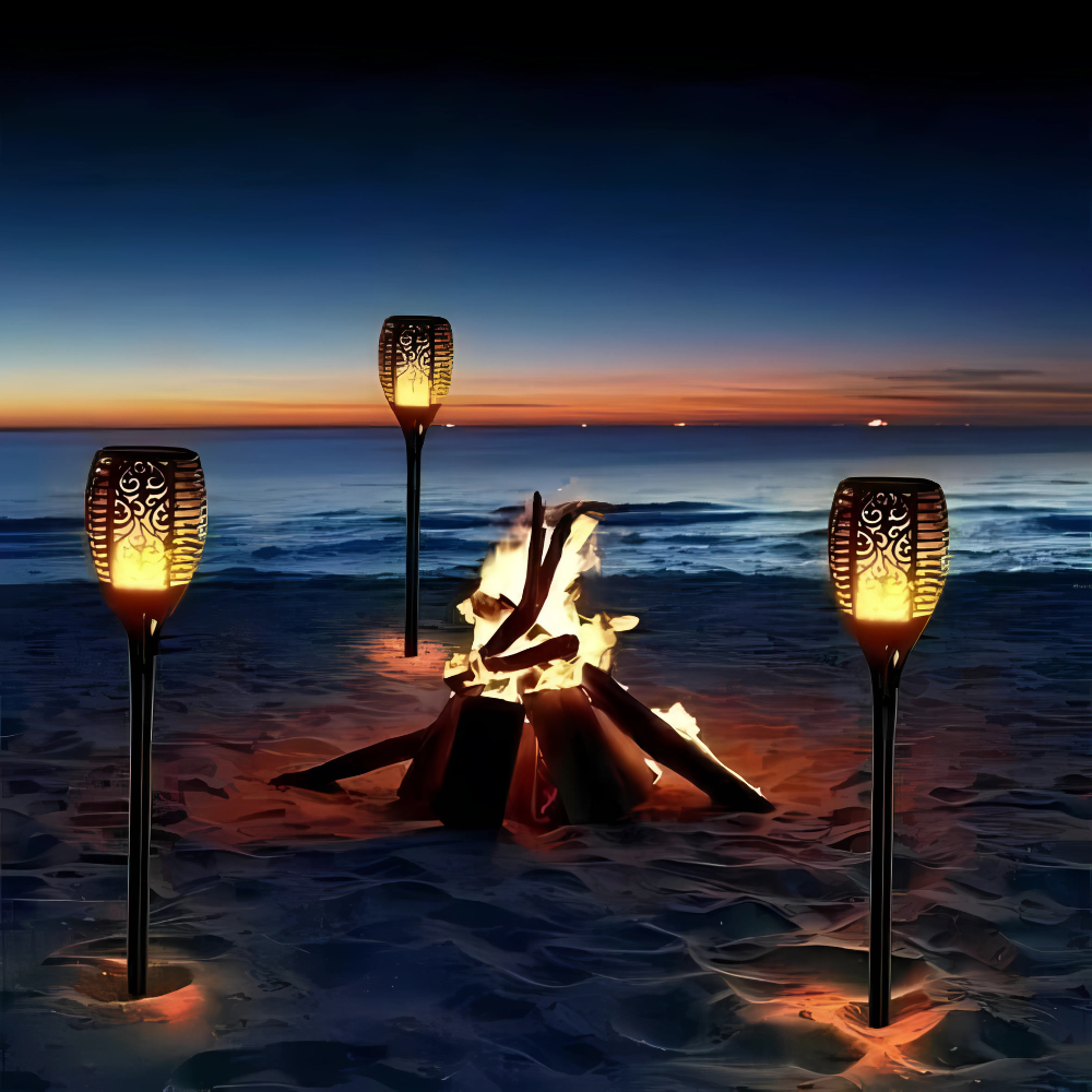 Solvibe™ | Tanzende Solarflammen-Außenlampe