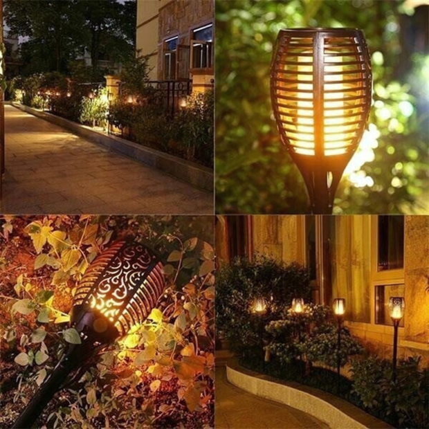Solvibe™ | Tanzende Solarflammen-Außenlampe