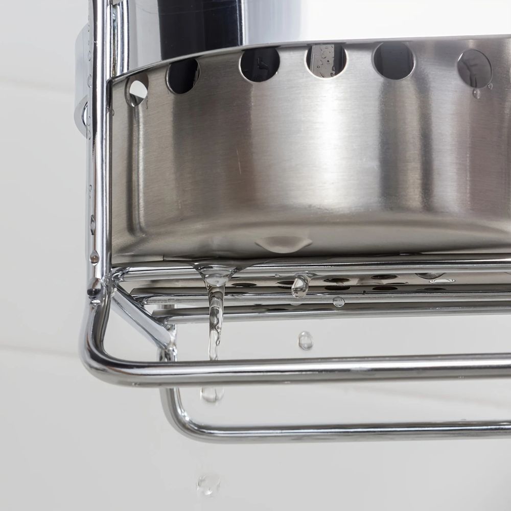 Perforierter Utensilienbehälter aus Edelstahl