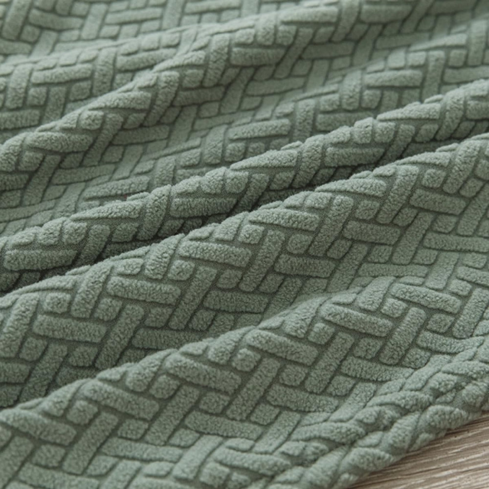 Stretchbarer Stuhlbezug aus Jacquard-Samt