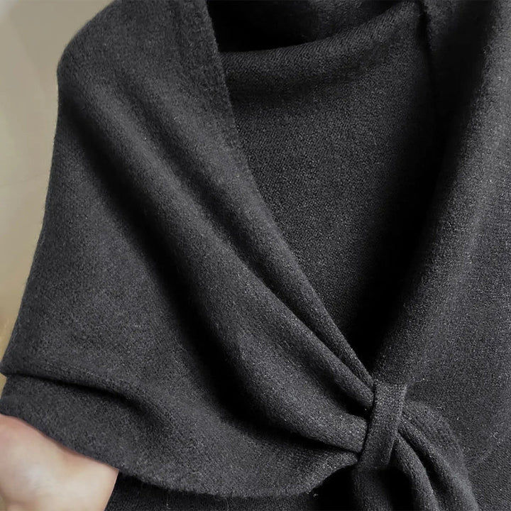 Dreieckiger Strickponcho