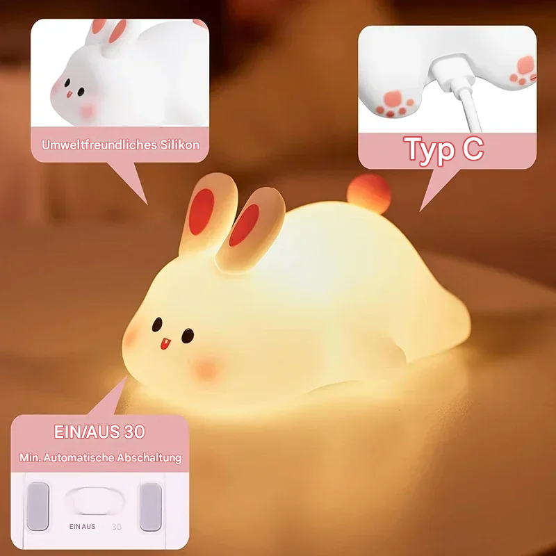 Bunnilume™ | LED Hasen-Nachtlicht