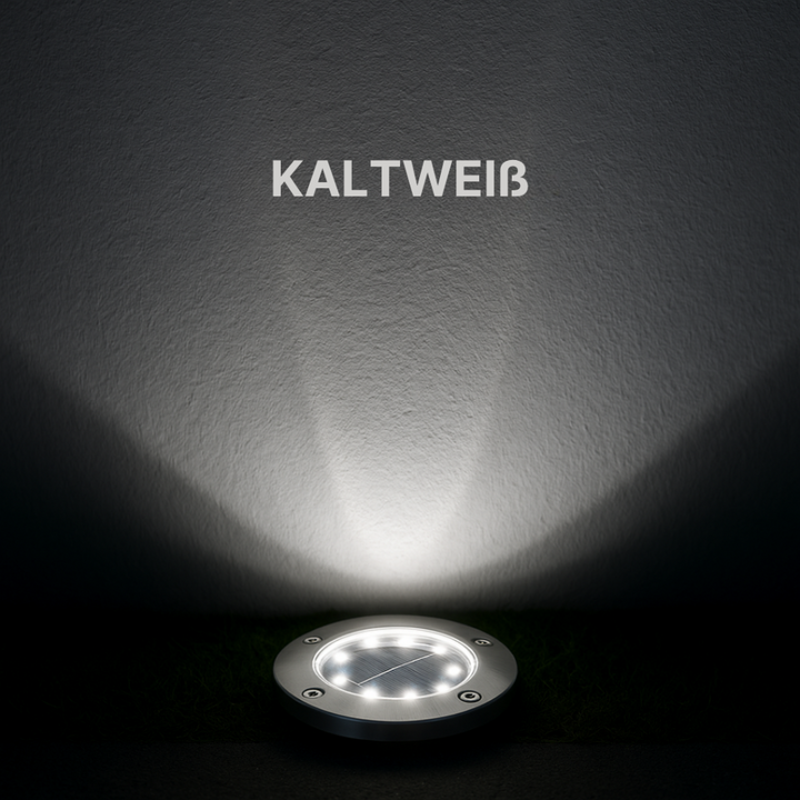 Groundsol™ | LED Solar-Bodenleuchte Kaltweißes Licht