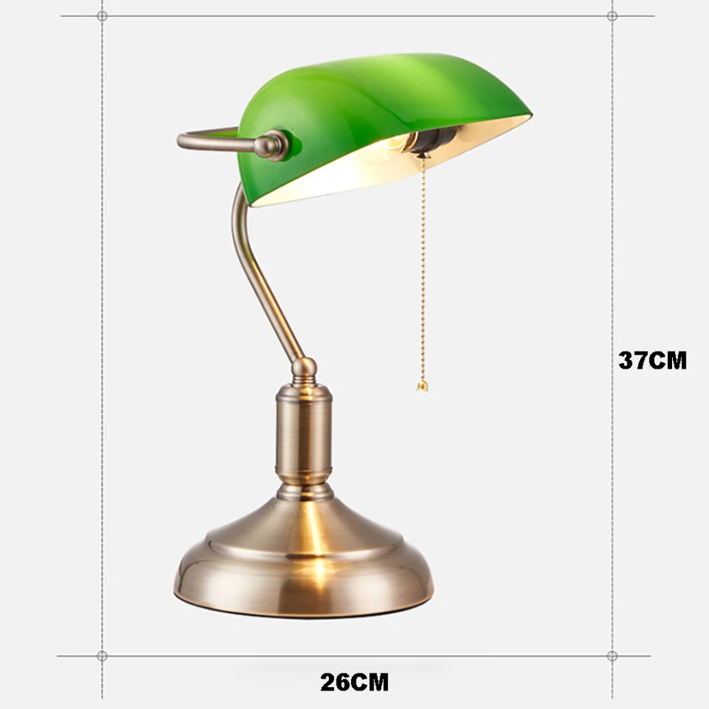 Bankoria™ | Klassische Banker-Tischlampe