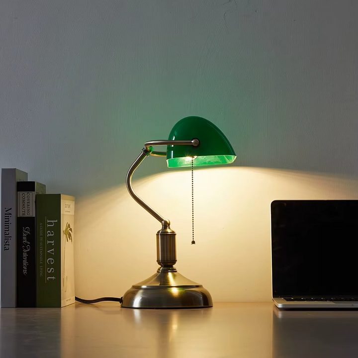 Bankoria™ | Klassische Banker-Tischlampe