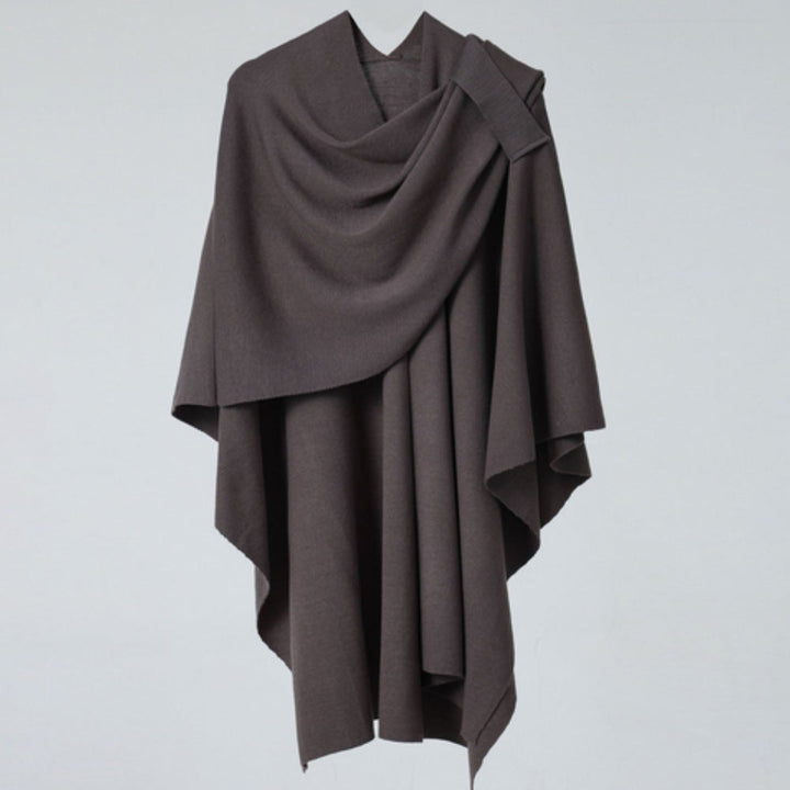 Leichter Poncho mit fließendem Fall