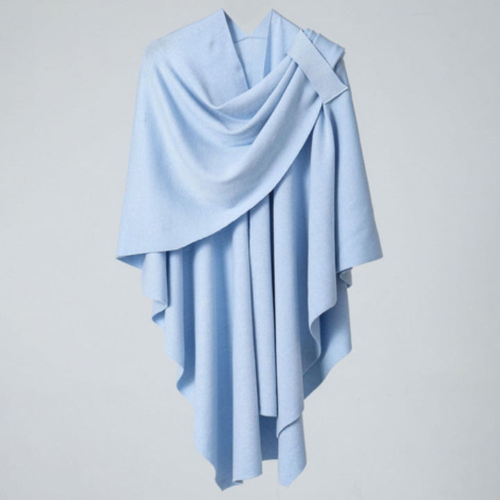 Leichter Poncho mit fließendem Fall