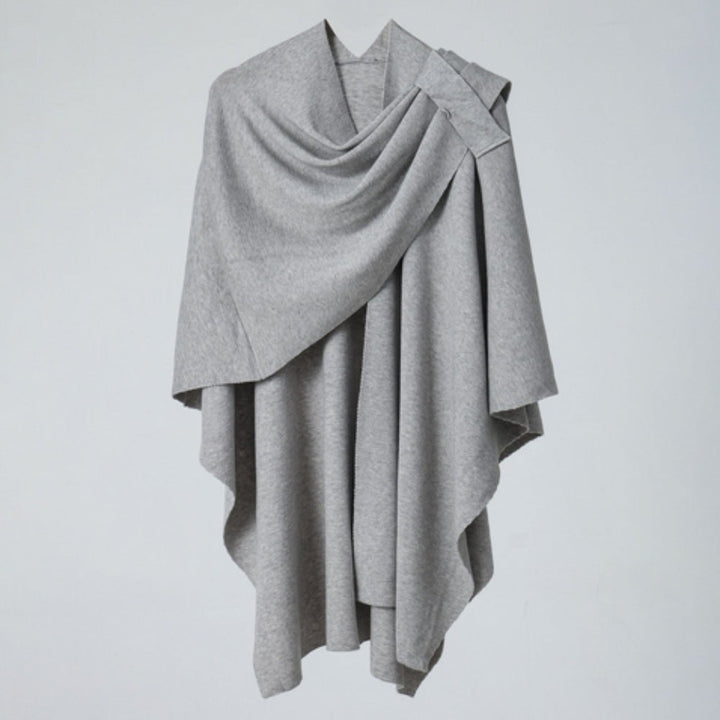 Leichter Poncho mit fließendem Fall