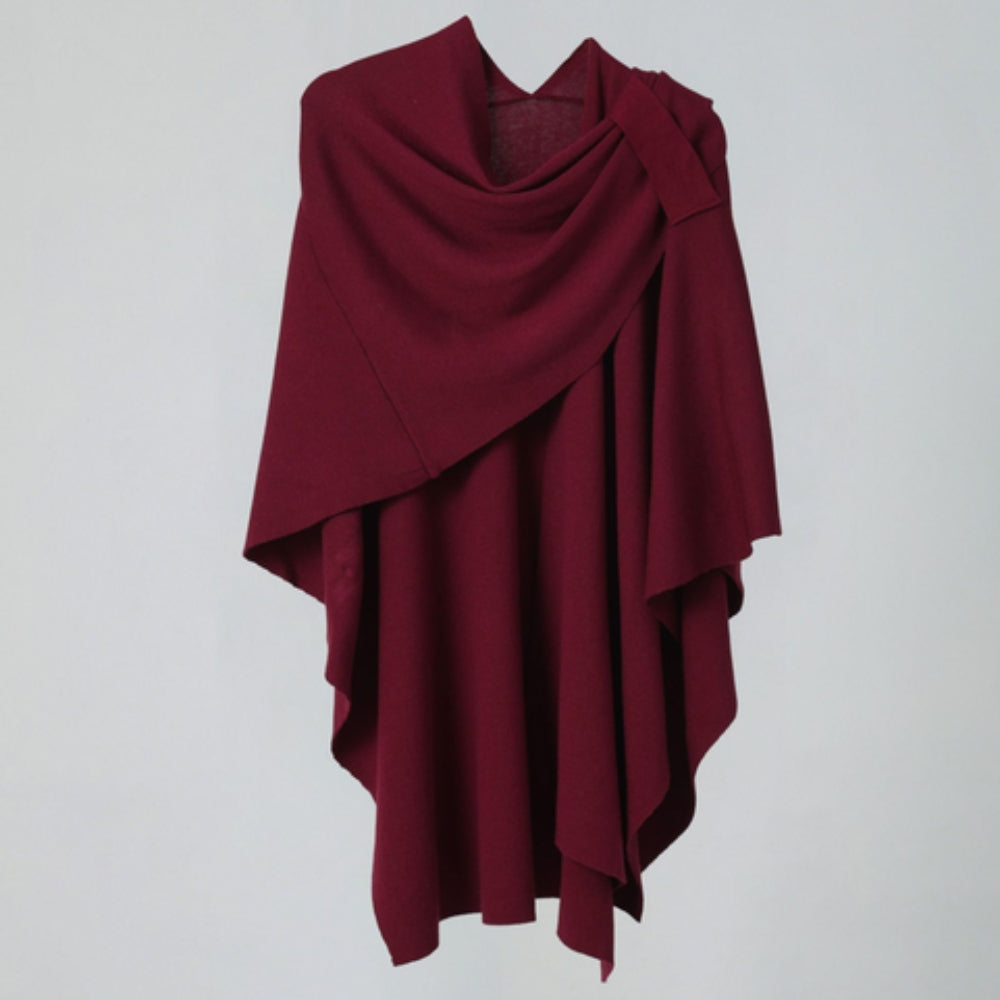 Leichter Poncho mit fließendem Fall