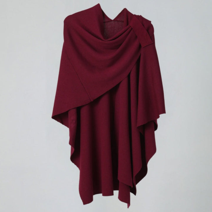Leichter Poncho mit fließendem Fall