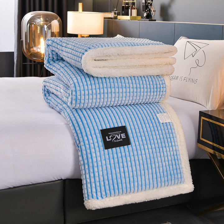 Sherpa-Decke mit Waffelstruktur