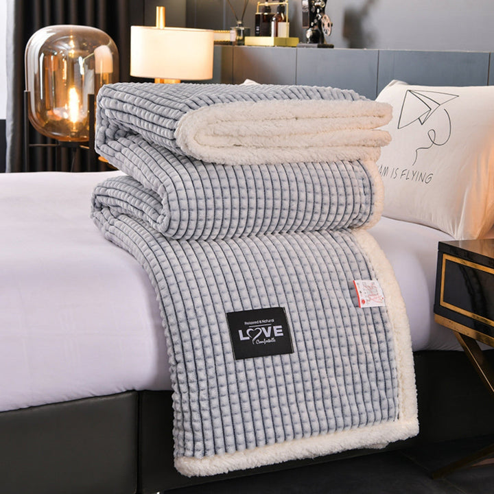 Sherpa-Decke mit Waffelstruktur