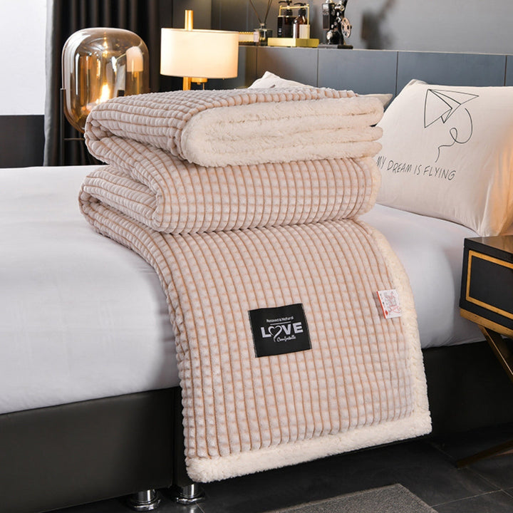 Sherpa-Decke mit Waffelstruktur