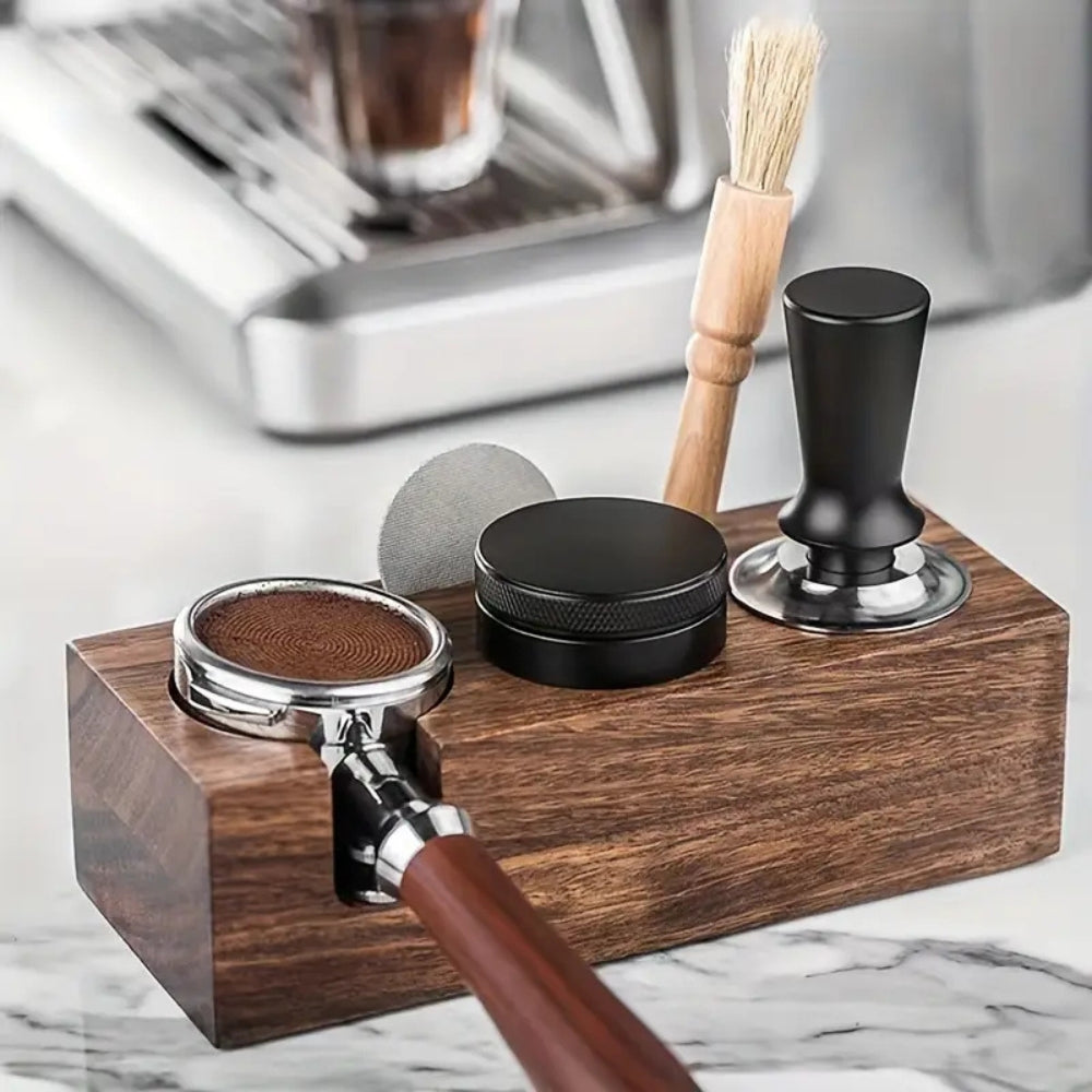 Rechteckige Tamperstation aus Holz