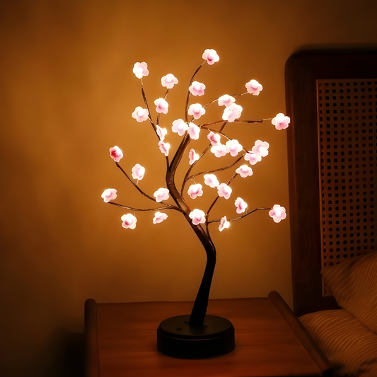 ZenBlossom™ | Meditative Tischleuchte mit Blütendesign