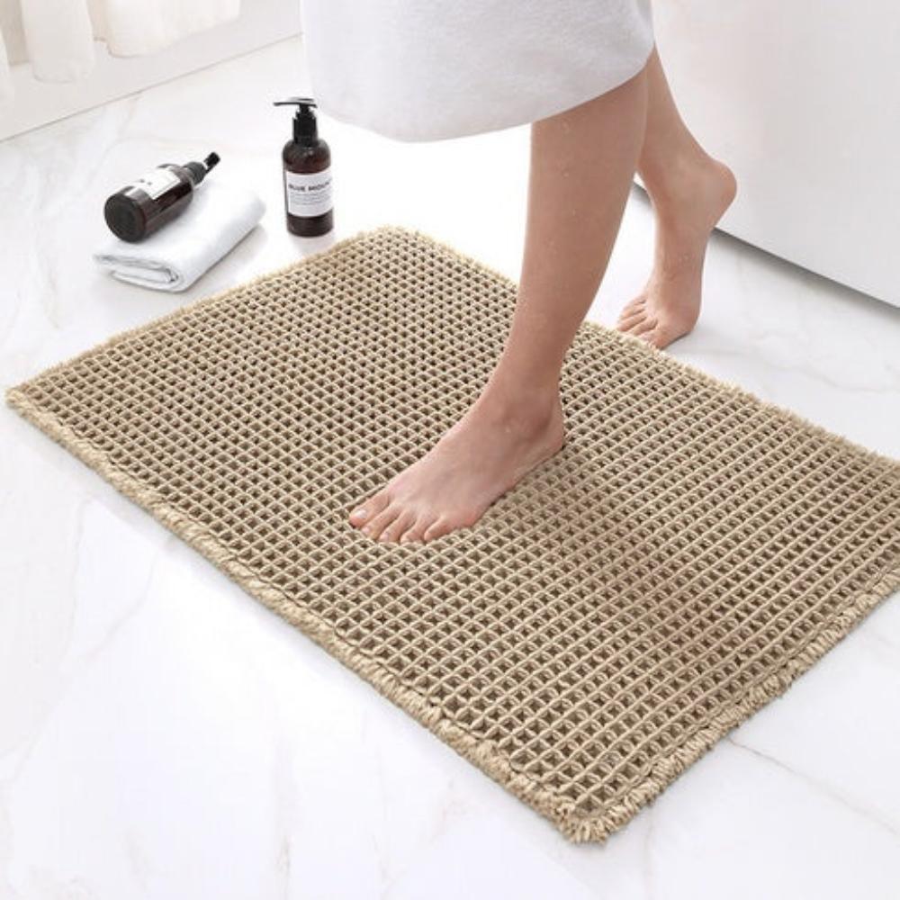 Badteppich mit Waffelstruktur