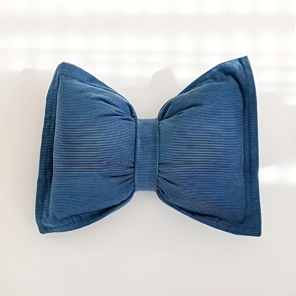 Dekokissen aus Cord in Knotenform