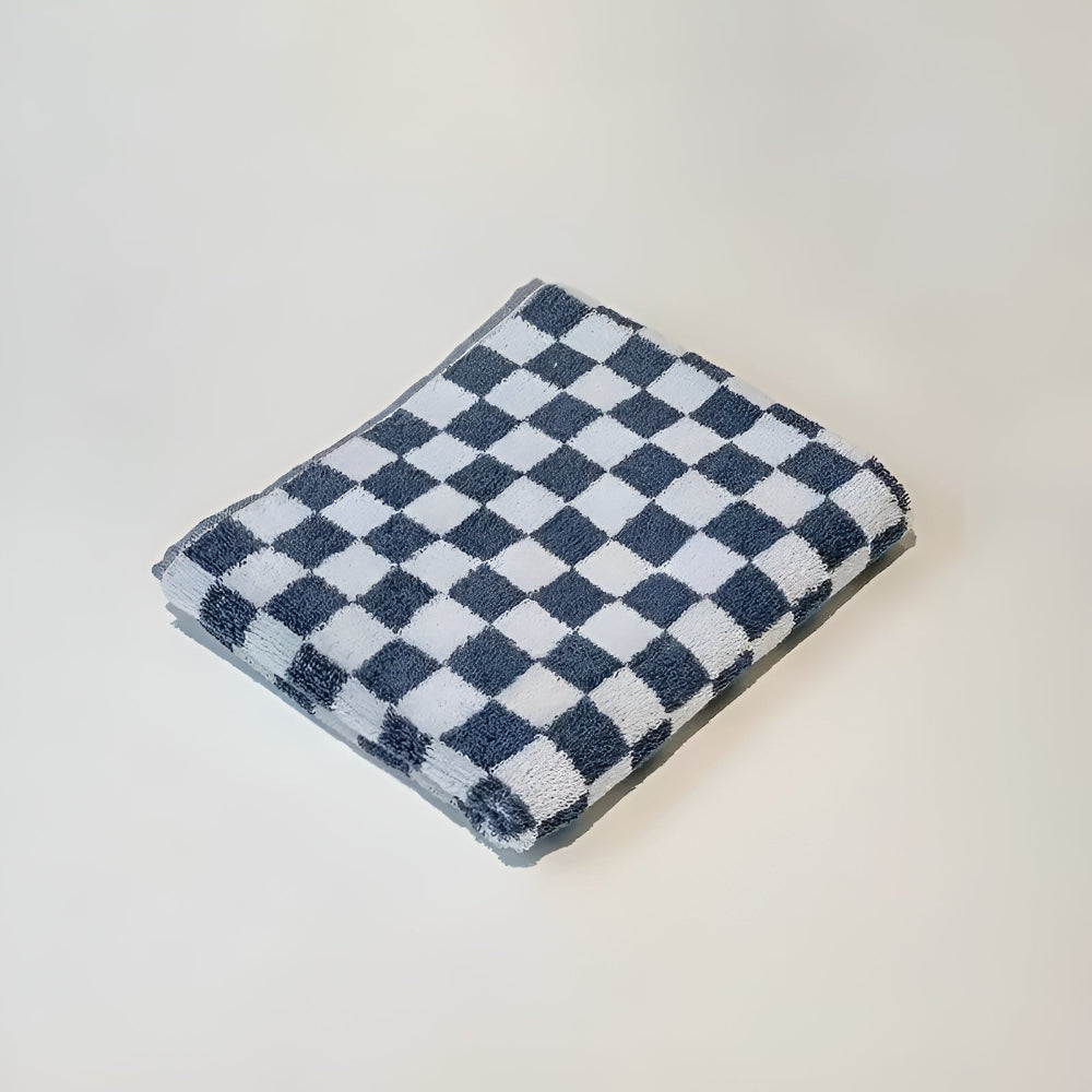 Retro-Karo-Baumwollhandtuch