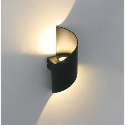 Moderne LED Wandleuchte Außen IP65 – 10W Up Down Wandlampe aus Aluminium – LED Außenwandleuchte für Haus, Hotel & Flur