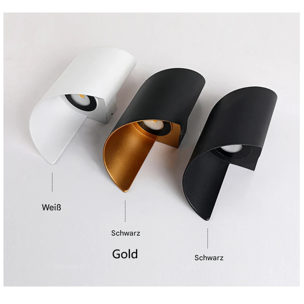 Moderne LED Wandleuchte Außen IP65 – 10W Up Down Wandlampe aus Aluminium – LED Außenwandleuchte für Haus, Hotel & Flur