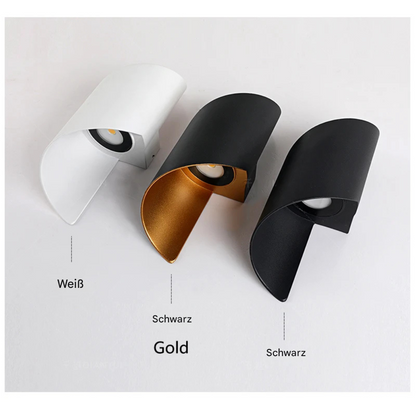 Moderne LED Wandleuchte Außen IP65 – 10W Up Down Wandlampe aus Aluminium – LED Außenwandleuchte für Haus, Hotel & Flur