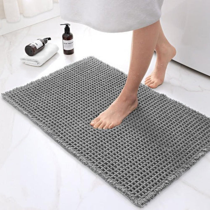 Badteppich mit Waffelstruktur