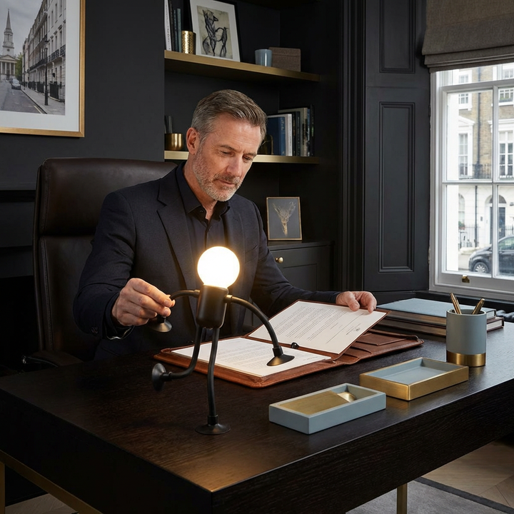 Flexible LED-Lampe mit Saugnäpfen, Farbe Schwarz