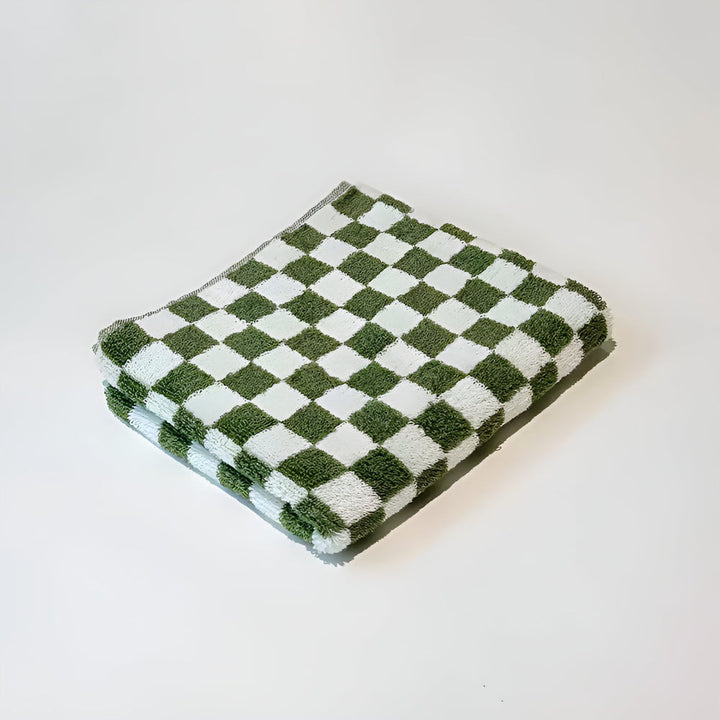 Retro-Karo-Baumwollhandtuch