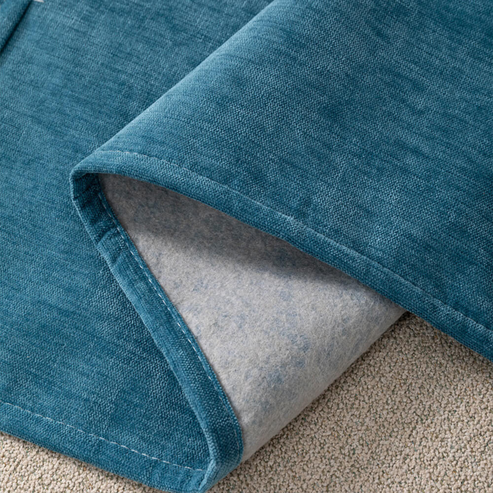 Kratzfester Chenille-Armlehnenschoner mit Ablagetaschen