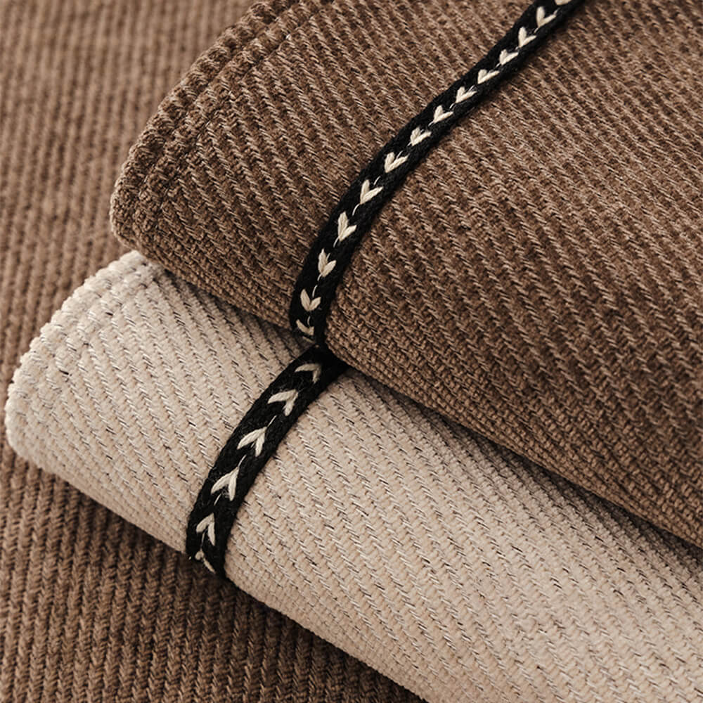 Wasserabweisender Chenille-Sofabezug mit Rillenstruktur