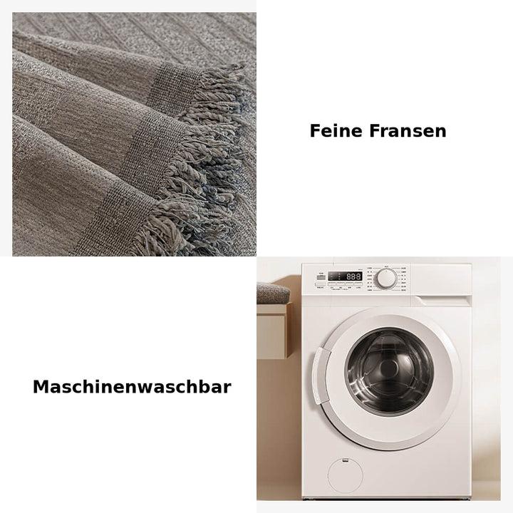 Wasserdichter Chenille-Sofabezug mit Wellenstruktur