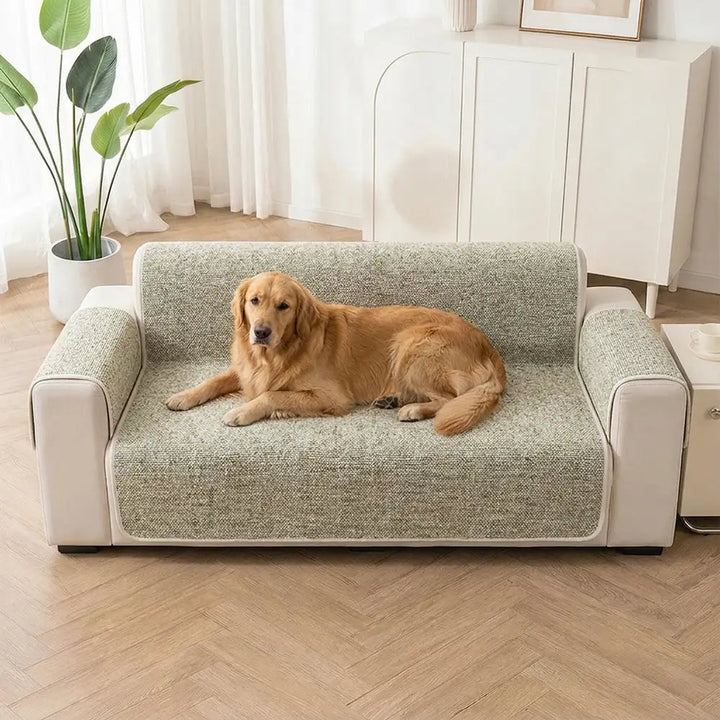 Chenille-Jacquard-Bezug für Sessel und Sofa, kratzfest – Chic – Grün