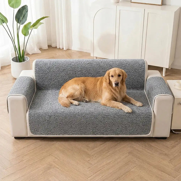 Chenille-Jacquard-Bezug für Sessel und Sofa, kratzfest – Chic – Grau