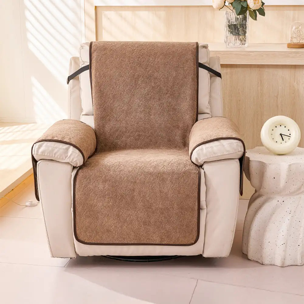 Chenille-Sofabezug mit diagonalem Muster – kratzfest – Flocon
