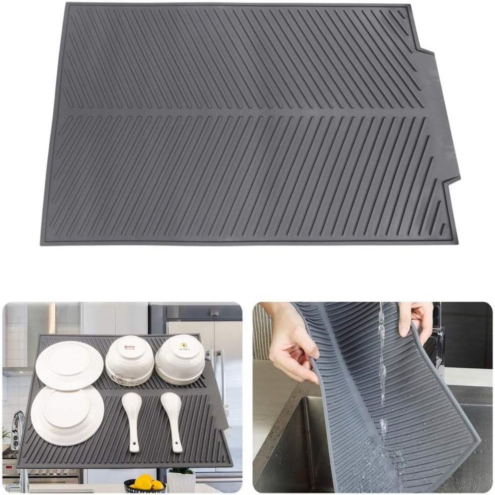 Aufrollbare Silikon-Abtropfmatte