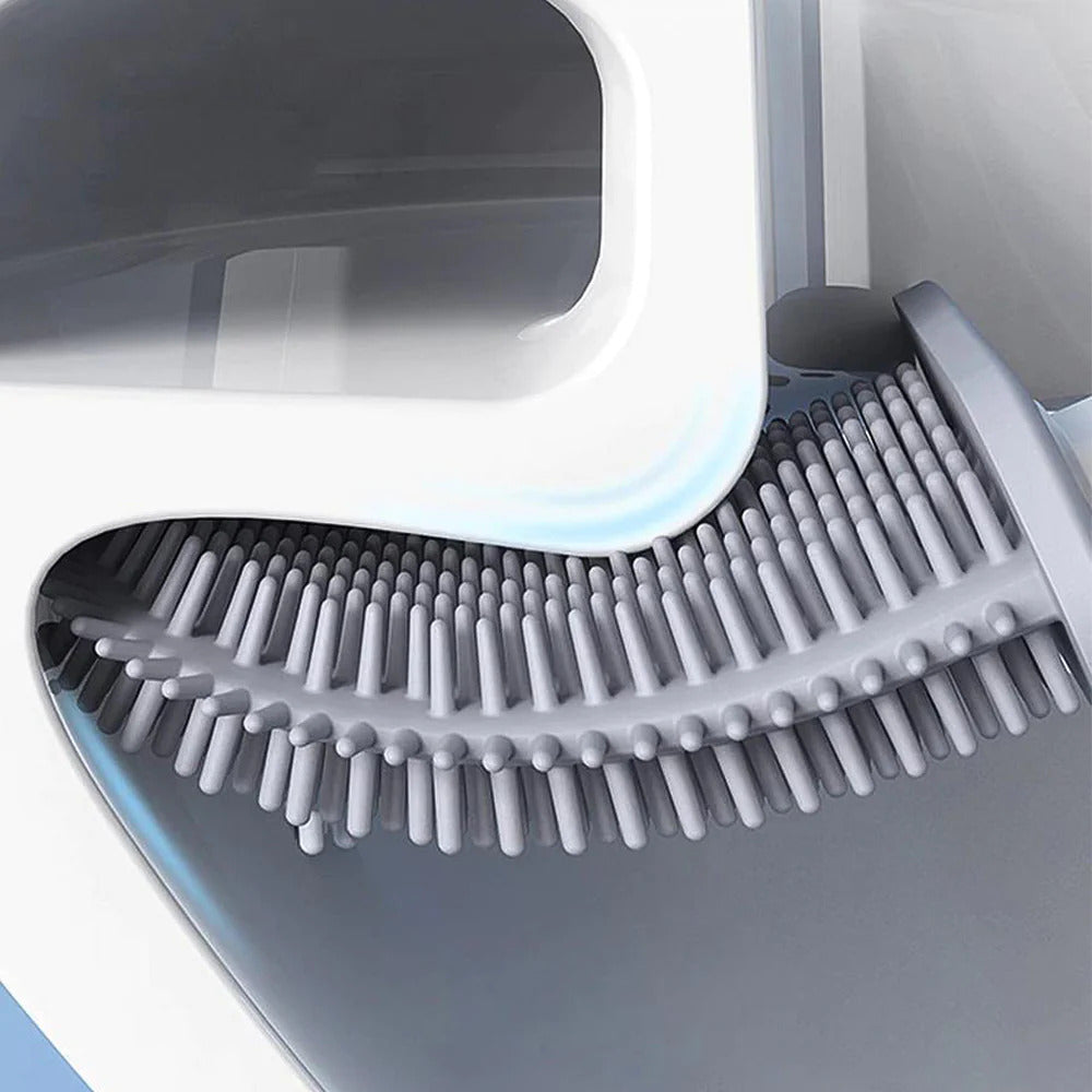 WC-Bürste aus Silikon mit Halter