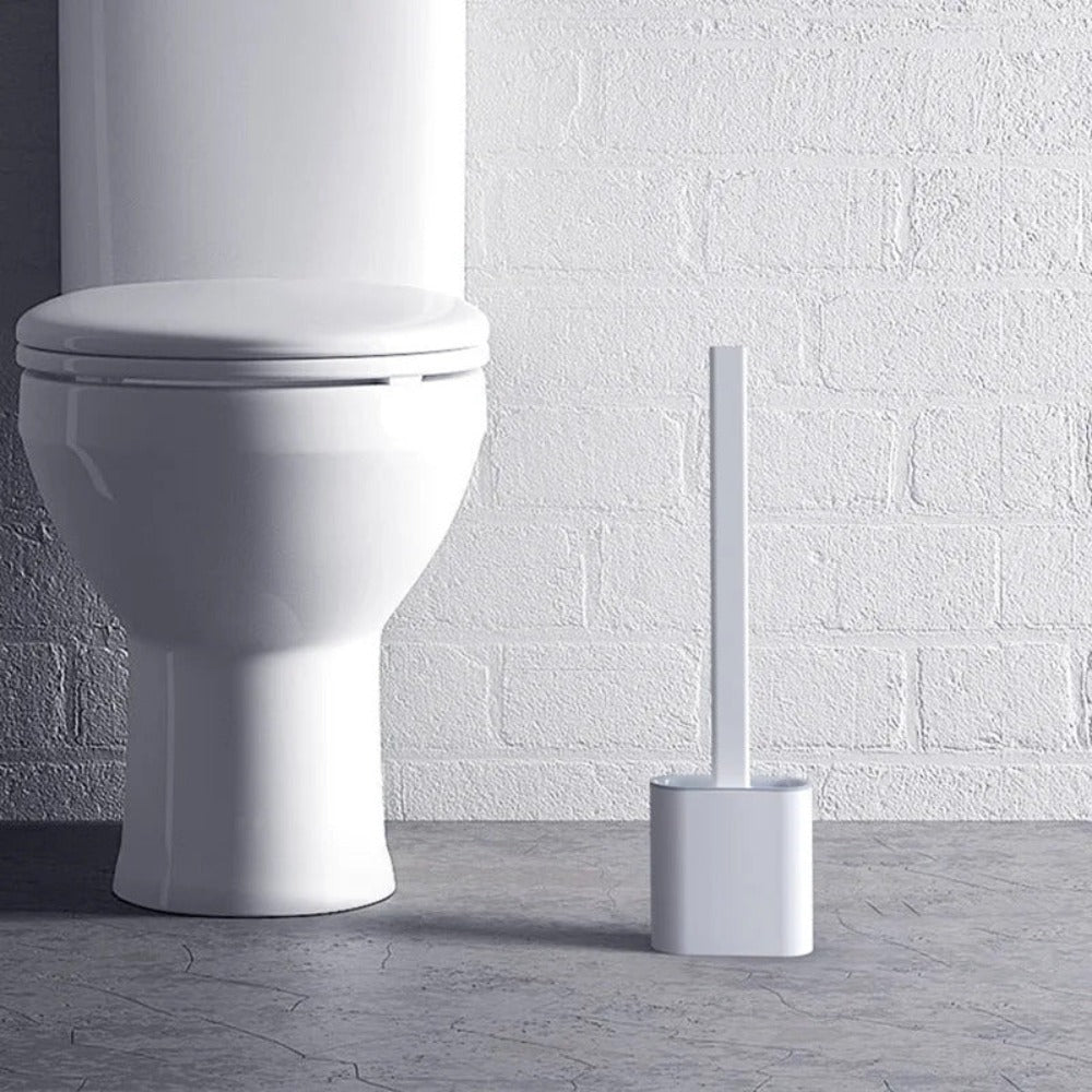 WC-Bürste aus Silikon mit Halter