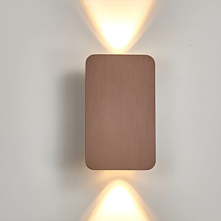 Upvora™ | LED Up-&amp;-Down-Wandleuchte Braun