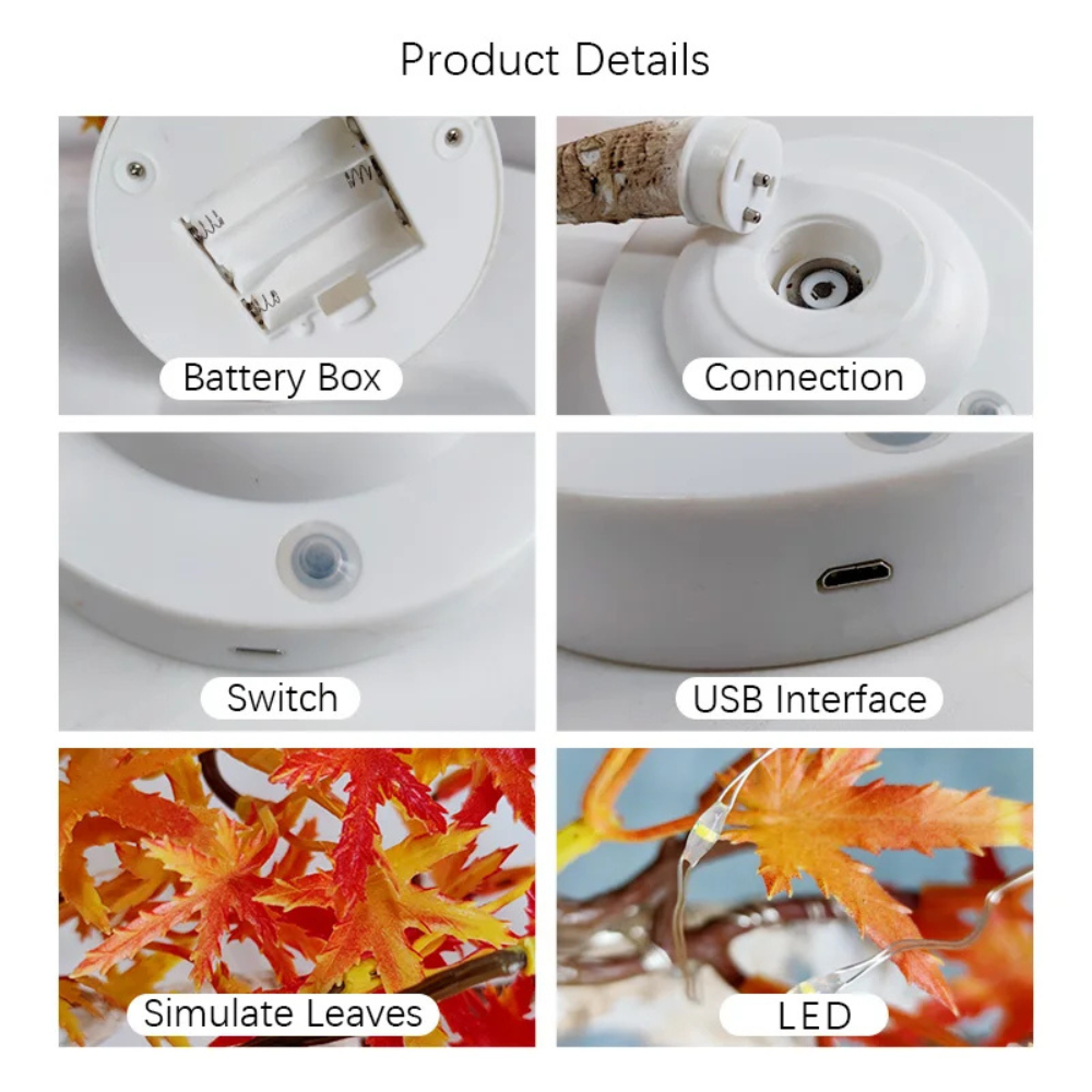 Mapelune™ | LED Ahornbaum-Tischlampe