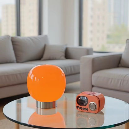 Moderne dimmbare Macaron Glas-Tischlampe – Minimalistische LED Nachttischlampe für Wohnzimmer & Hotel Schlafzimmer