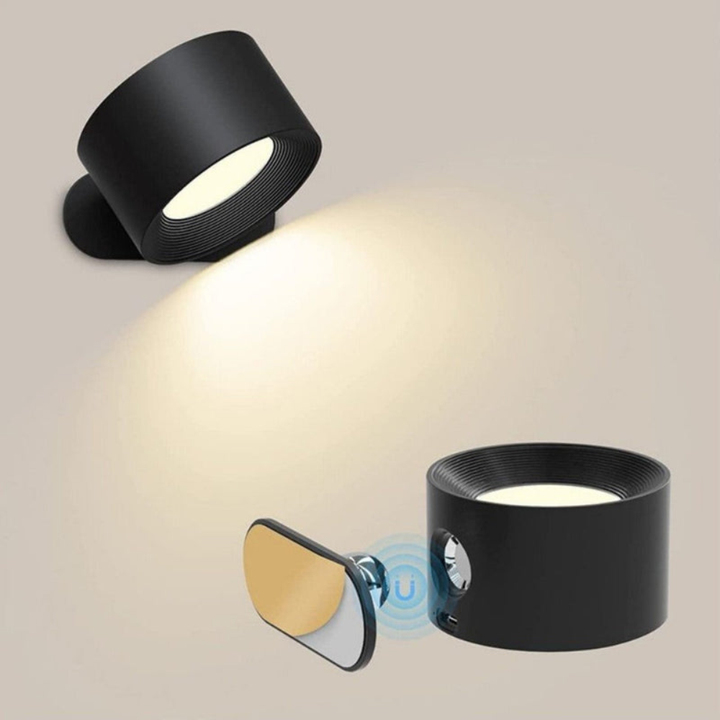 Rotalux™ | Kabellose 360° LED-Wandleuchte