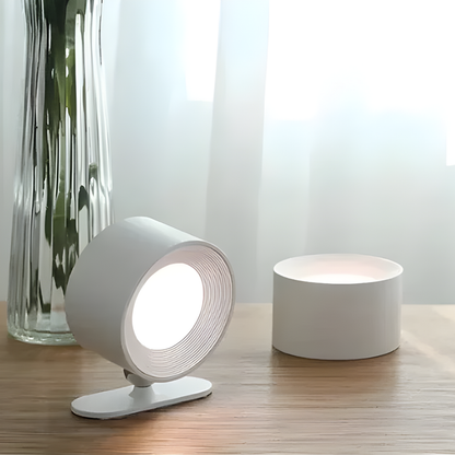 Kabellose LED Wandleuchte – Wiederaufladbar, Dimmbar, 360° Drehbar, Magnetische Wandlampe für Innenräume