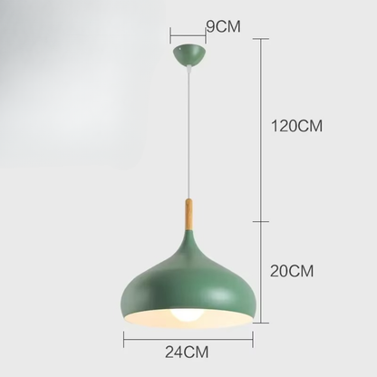 Nordische Pendelleuchte Ø24 cm – Moderne Design Hängelampe E27 für Restaurant, Café, Wohnzimmer & Esstisch